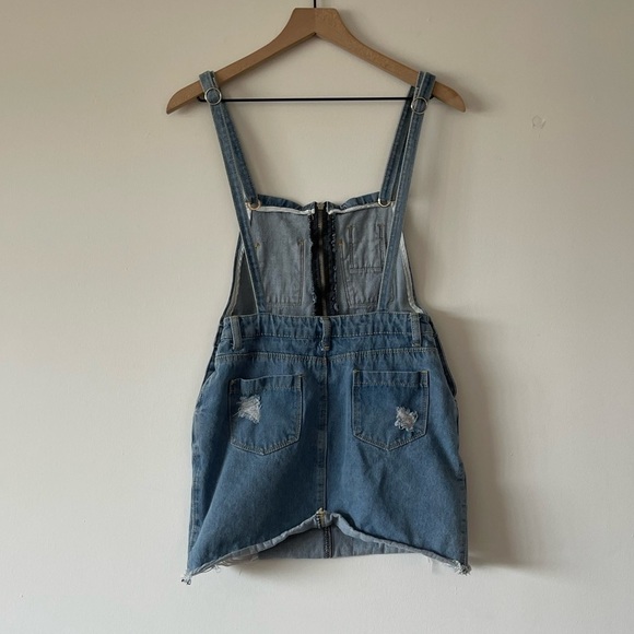 The Impeccable Pig denim jumper dress. Small - Picture 5 of 10